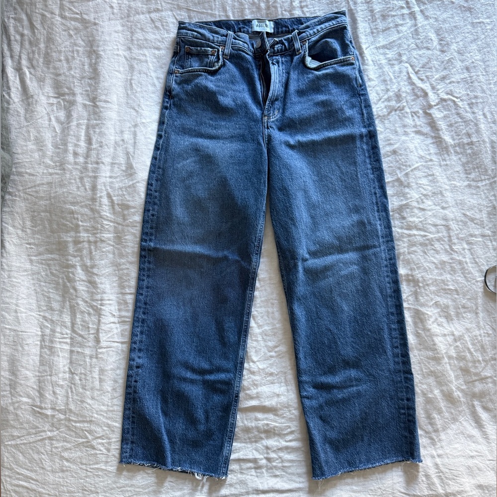 Agolde Ren cropped Jean with raw hem